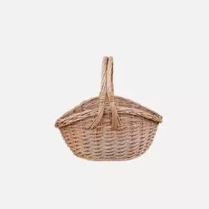 Kosz na prezent z wikliny 40 cm × 27 cm × 18 cm