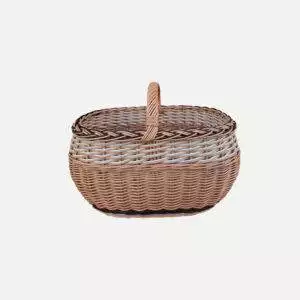 Kosz zakupowy z wikliny 50 cm × 35 cm × 25 cm