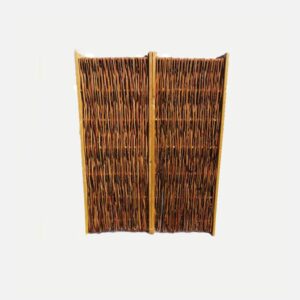 Płot z wikliny, rama zaplatana 140 cm wysokości i 60 cm szerokości