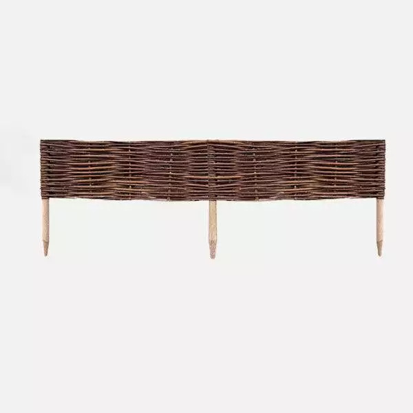 Płotek z wikliny 120cm o wysokości 30cm