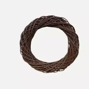 Kółko wiklinowe brązowe 18cm z wikliny